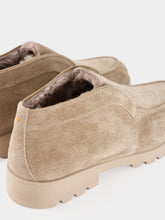 Santoni Beige Yalta Suede Desert Boots