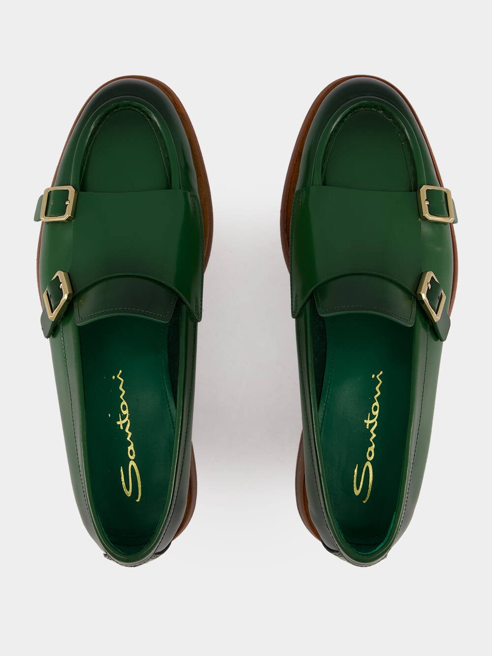 Green Leather Loafers