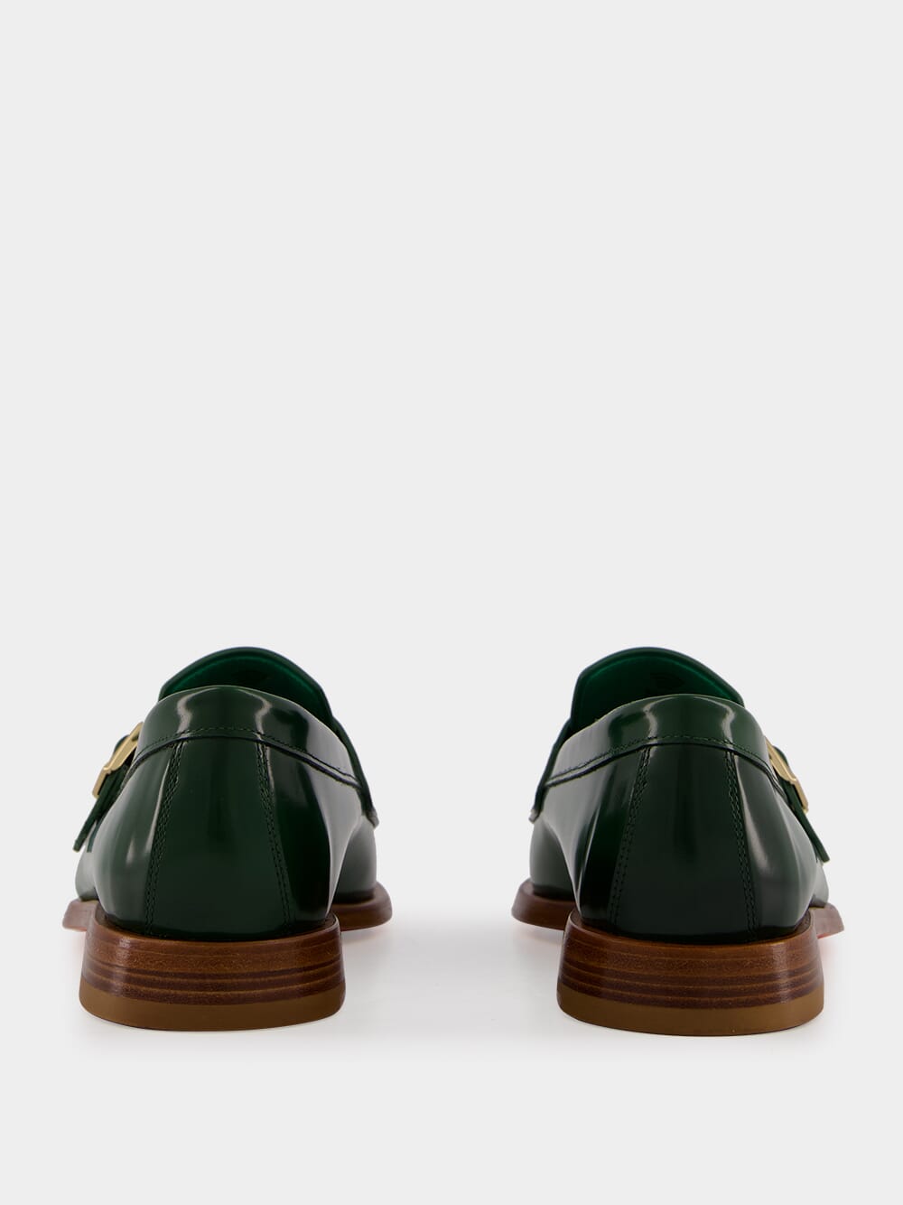 Green Leather Loafers