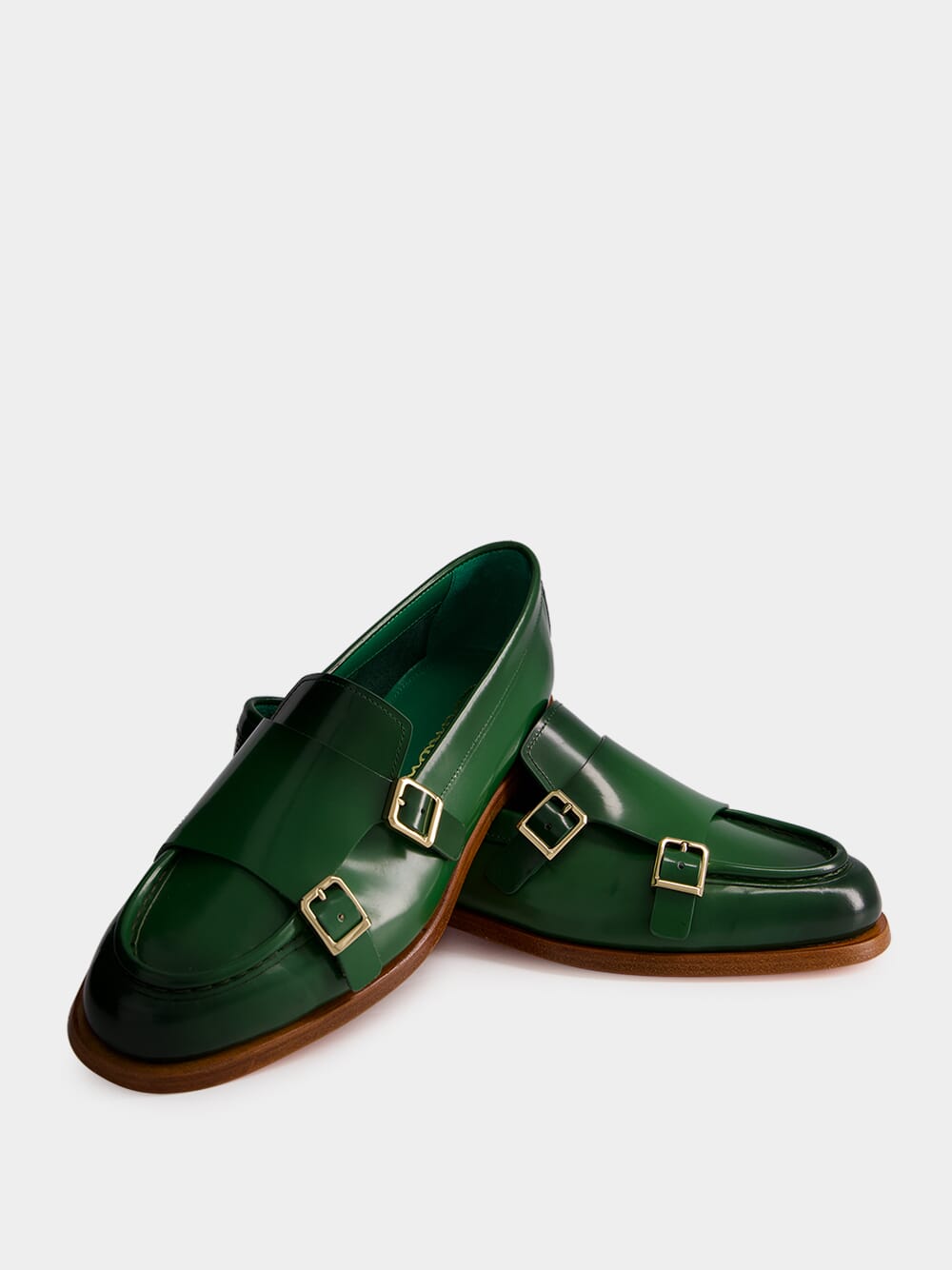 Green Leather Loafers