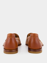 Santoni Light Brown Calf Leather Loafers