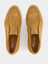 Santoni Andvari Camel Suede Desert Boots