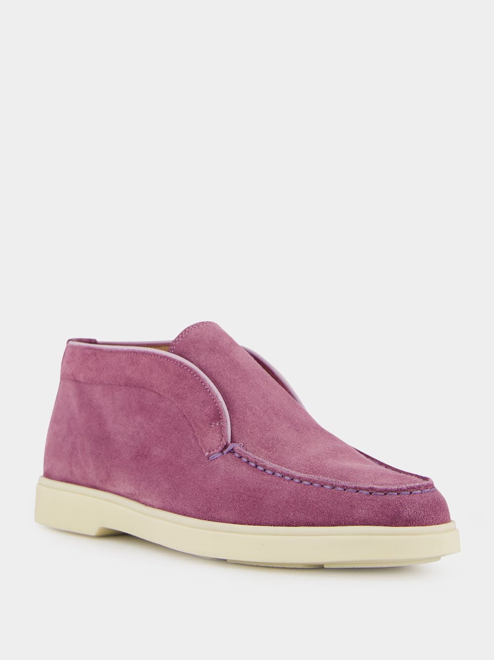 Santoni Purple Suede Desert Boot Fashion Clinic