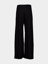 James Perse Black Vintage French Terry Wide-Leg Sweatpants