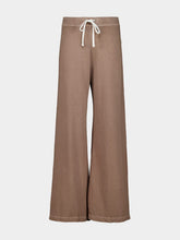 James Perse Coffee Pigment Vintage French Terry Wide Leg Sweatpants
