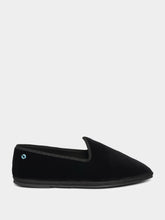 Piedaterre Furlane Wilde Cotton Black Slippers