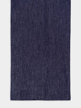 Gabriela Hearst Navy Norman Wide-Leg Linen Pants