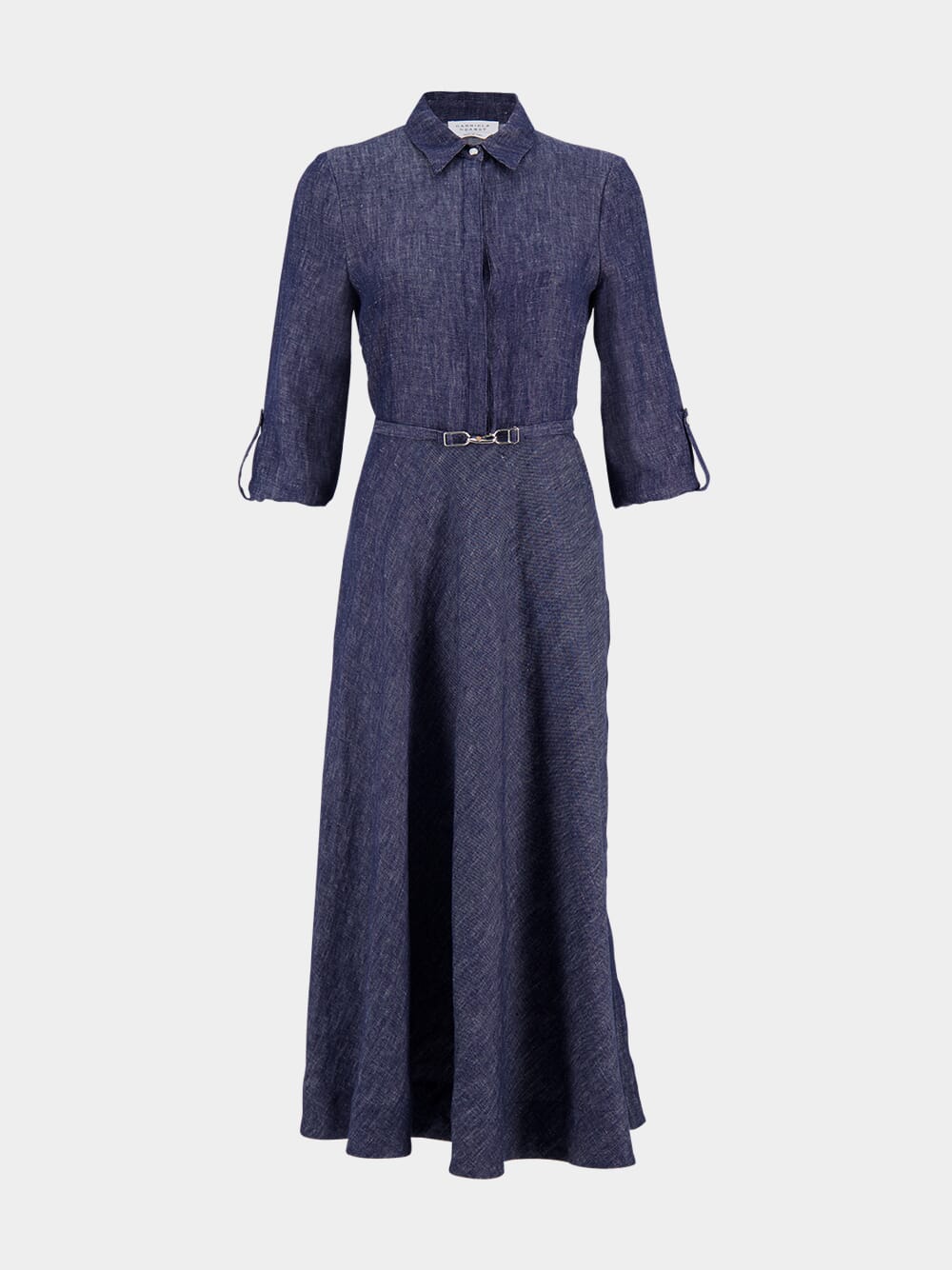 Blue Denim Marley Linen Maxi Dress