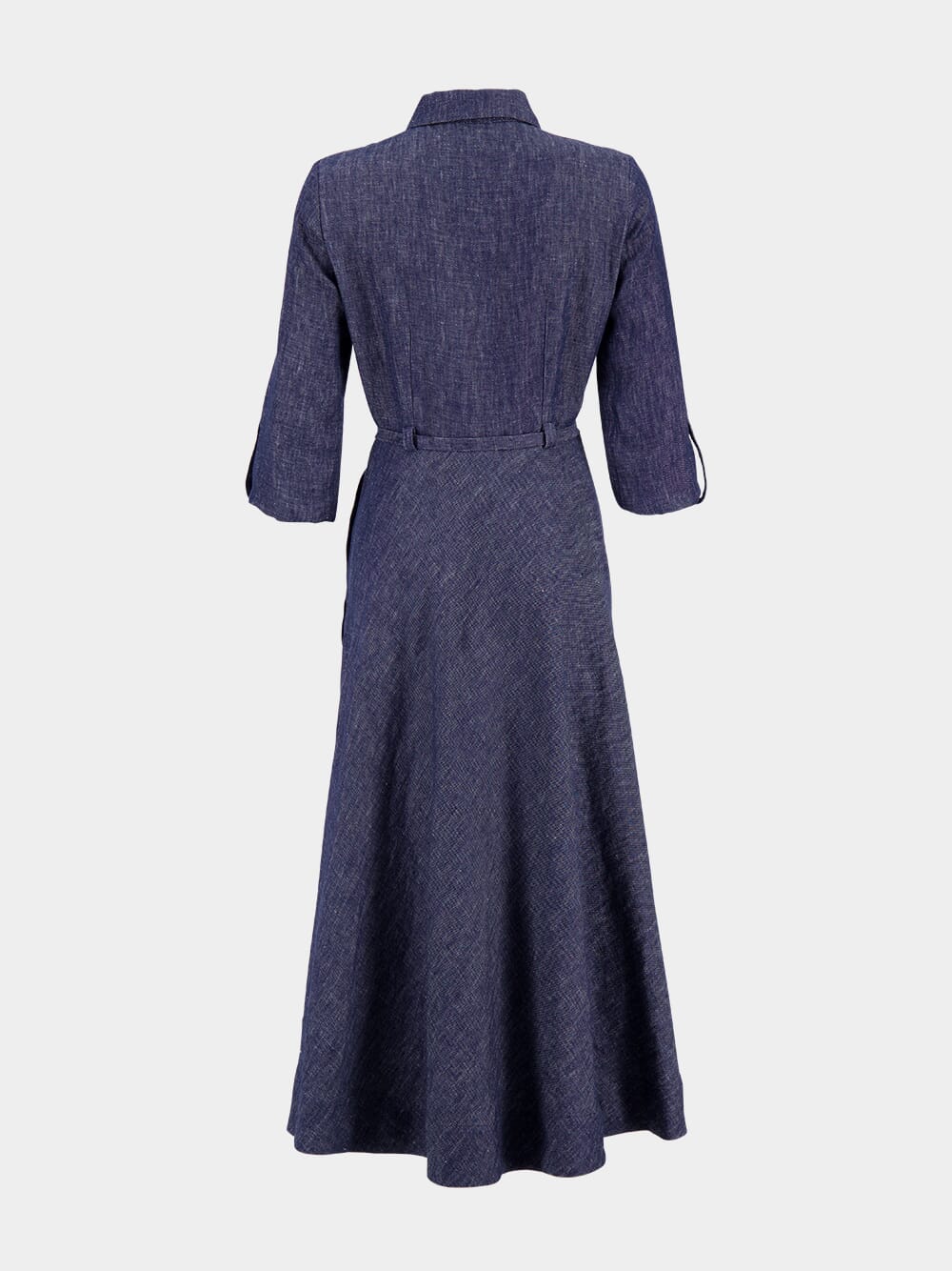 Blue Denim Marley Linen Maxi Dress