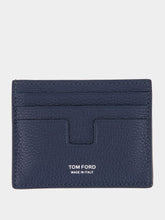 Tom Ford Blue T-Line Soft Grain Leather Card Holder