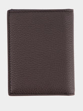Tom Ford Brown Grain Leather Folding Cardholder