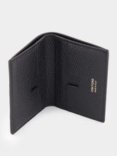 Tom Ford Black Grain Leather Folding Cardholder