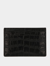 Tom Ford Black Crocodile Card Holder