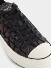 Valentino Garavani Toile Iconographe Totaloop Low-Top Sneakers