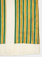 Paula Yarrow Printed Silk Twill Striped Skirt