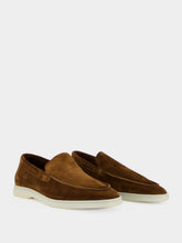Aurélien Chocolate Brown Suede Yacht Loafers