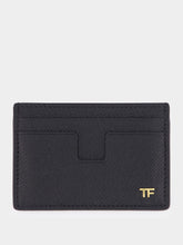 Tom Ford Black Small Grain Leather Cardholder