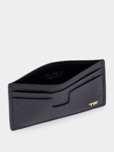 Tom Ford Black Small Grain Leather Cardholder