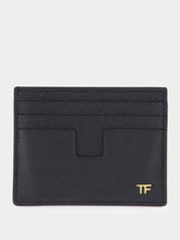 Tom Ford Black Calf Leather Cardholder with Central Pocket