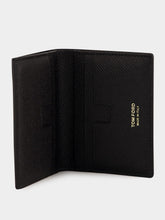 Tom Ford Black Small Grain Leather Cardholder