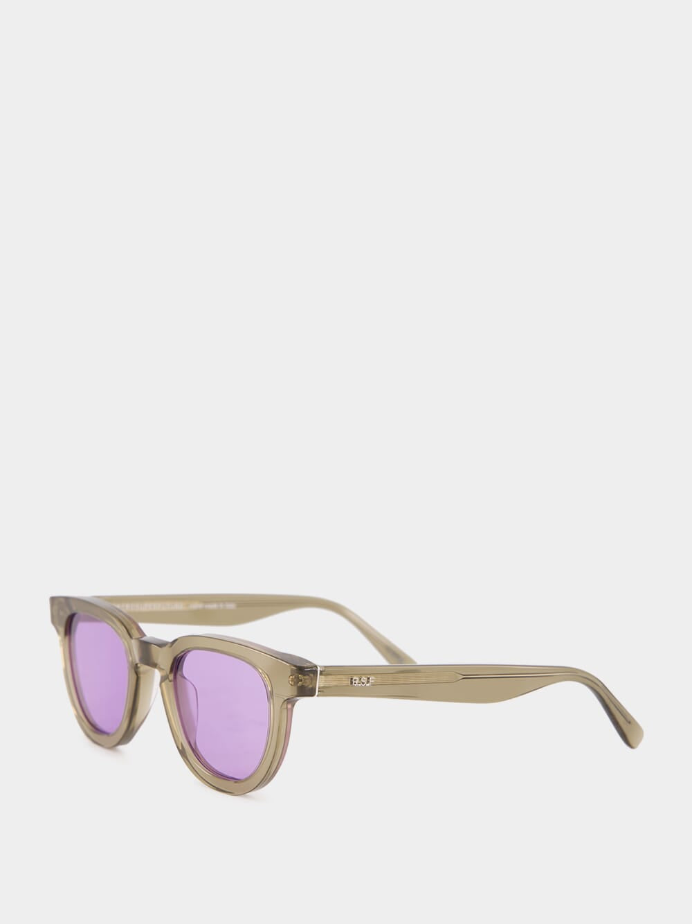 Green Sunglasses Certo Fragment with Purple Lenses