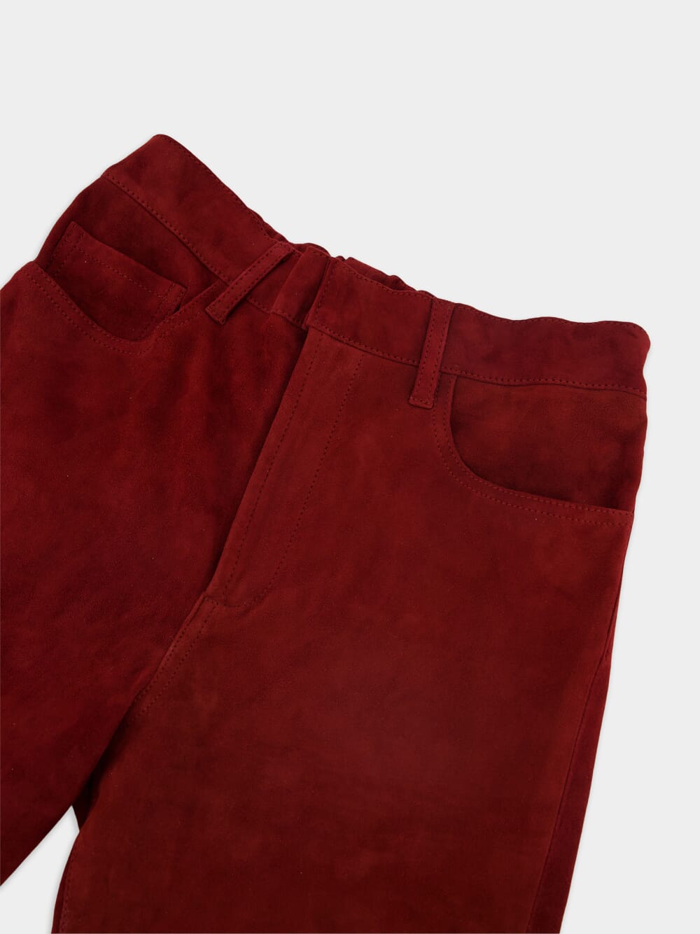 Zircon Leather Flared Pants