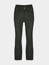 Paula Zircon Leather Flared Pants