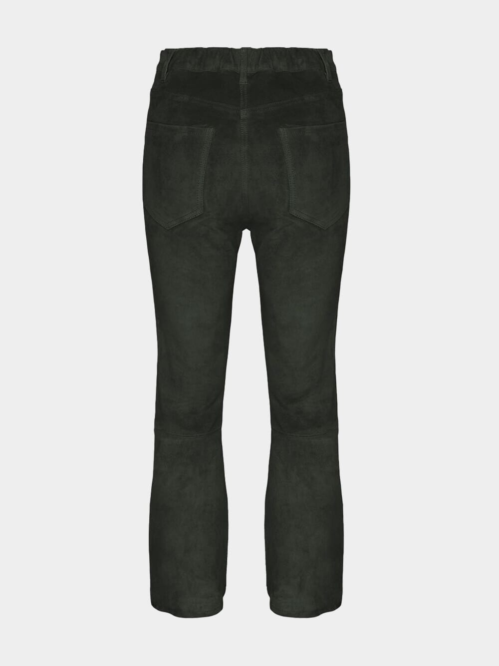 Zircon Leather Flared Pants