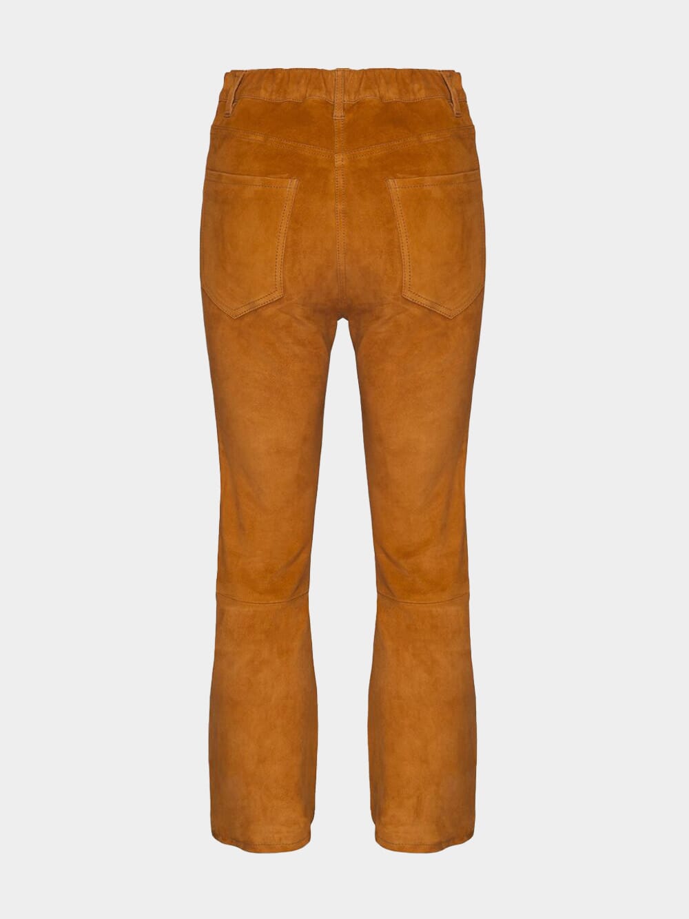 Zircon Leather Flared Pants