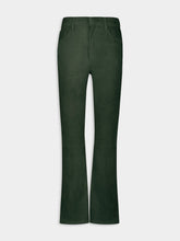 Paula Zircon Suede Green Flared Pants