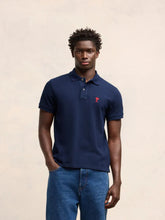 Ami Paris Night Blue Ami de Coeur Polo Shirt