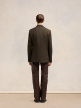 Ami Paris Dark Coffee Double-Breasted Jacket