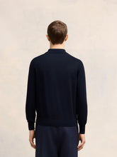 Ami Paris Night Blue Tonal Ami Polo