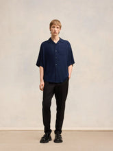 Ami Paris Navy Short Sleeve Boxy Shirt