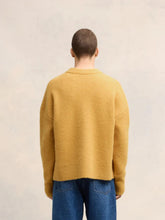 Ami Paris Mustard Alpaca Knit Cardigan