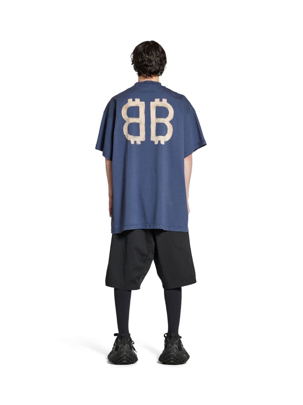 Blue Crypto Oversized T-Shirt