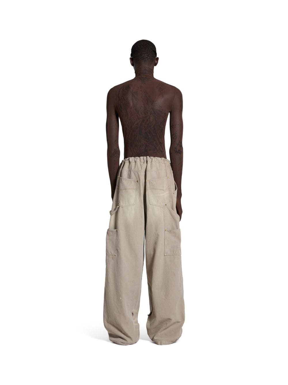 Beige Double Knee Pants