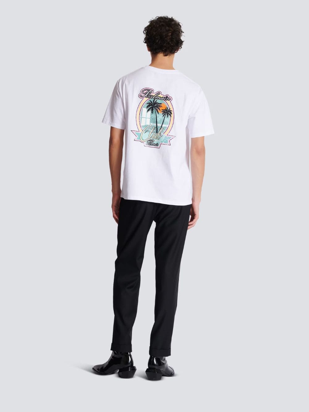 White Club Balmain Signature T-Shirt