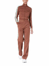 Casablanca Laurel Jacquard-Stripe Brown Jacket