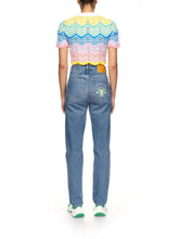 Casablanca Gradient Wave Crochet Top