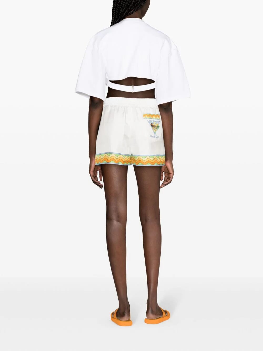 Afro Cubism Silk Shorts