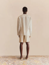 Commas White Linen Popover Shirt