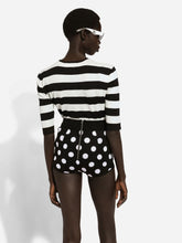 Dolce & Gabbana Wool Sweater with Inlaid Stripes