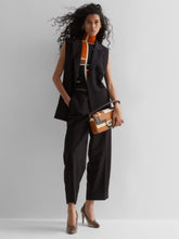 Black Mohair Tailored Gilet