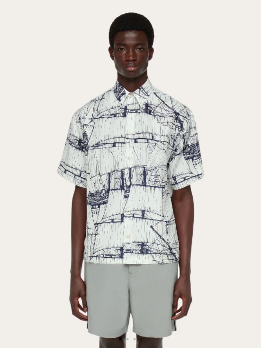 Veliero Print Short Sleeved Shirt