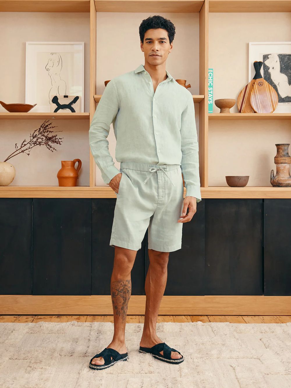 Mineral Felipe Linen Shorts