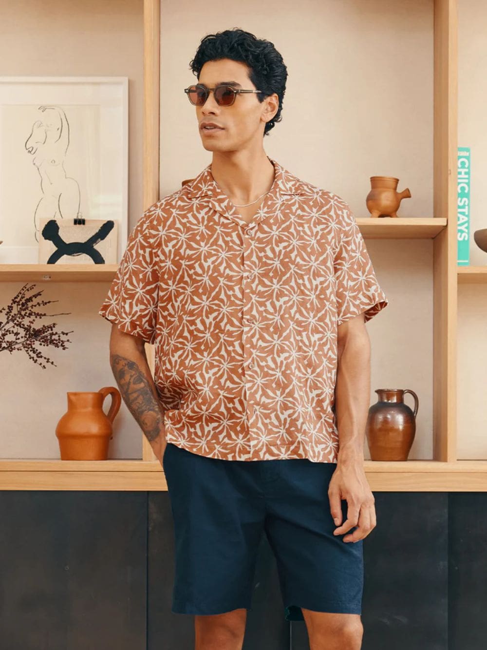 Roberto Linen Floral Shirt