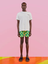 Frescobol Carioca x John Booth Blue Rosa Cotton T-Shirt