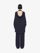 Givenchy Navy 4G Liquid Jacquard Oversized Shirt
