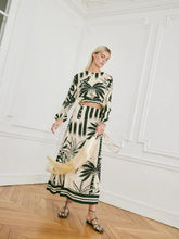 Johanna Ortiz Dusty Trail Palm Print Skirt